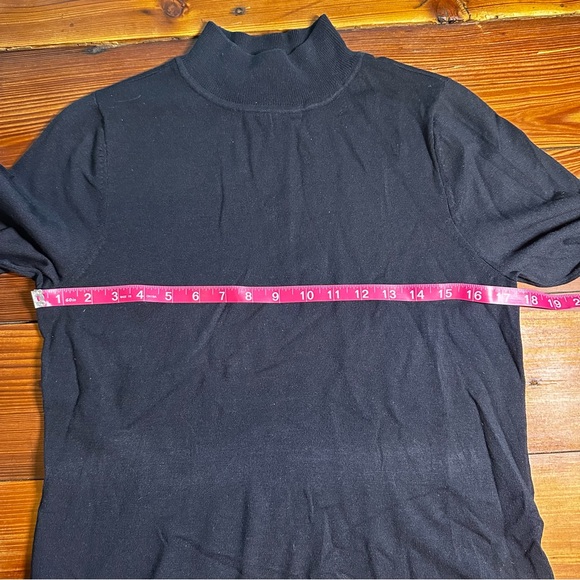 Pendleton Petite Silk Blend Women’s Mock Turtleneck Black Sweater. Size S - Picture 6 of 9